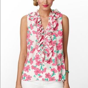 LILLY PULITZER | Allison Ruffle Sleeveless Top